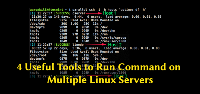 4 przydatne narzędzia do uruchamiania poleceń na wielu serwerach Linux