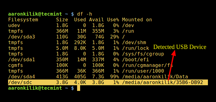 4 forma útil de conocer el nombre del dispositivo USB conectado en Linux