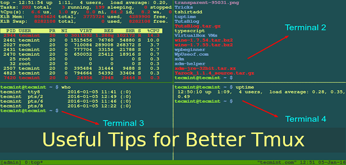 5 conseils utiles pour de meilleures sessions terminales TMUX