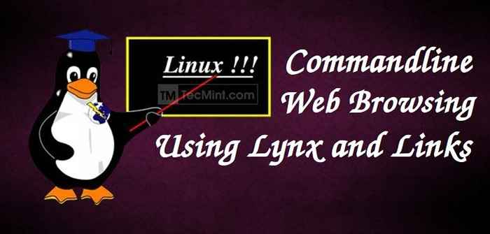 Uma linha de comando navegação na web com lynx e ferramentas de links