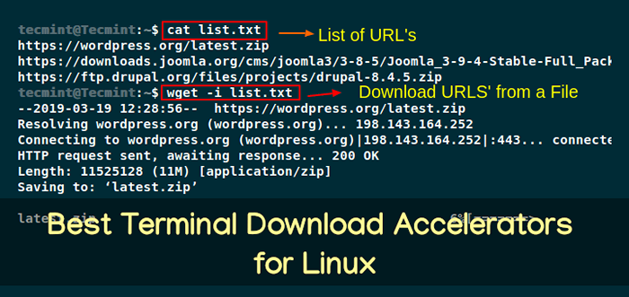 Mejor línea de comando Descargar Accelerators para Linux