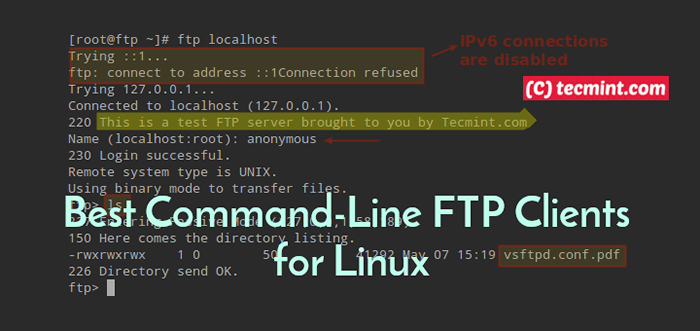 Pelanggan FTP baris arahan terbaik untuk Linux