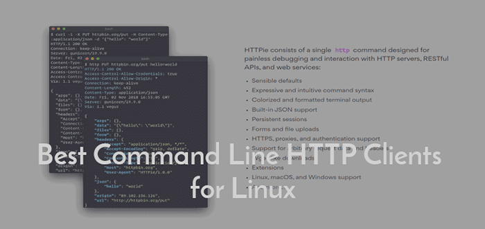 Mejor línea de comando HTTP Clientes para Linux