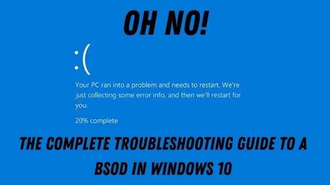 Blue Screen of Death Fehlerbehebung für Windows 10