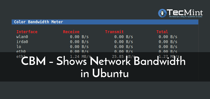 CBM - pokazuje przepustowość sieci w Ubuntu