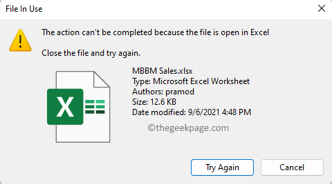 Corrigir não pode renomear os arquivos Problem no Windows 11/10