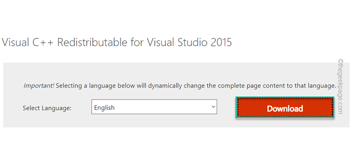Corrija Microsoft Visual C ++ 2015 Configuração redistribuível Erro falhado 0x80240017
