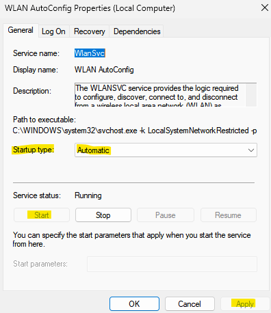 Correction de l'option wifi ne s'affiche pas dans les paramètres de Windows 11