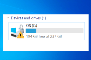 Perbaiki peringatan segitiga kuning pada drive C di Windows 11 atau 10