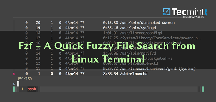 FZF - Une recherche de fichiers floues rapide à partir du terminal Linux