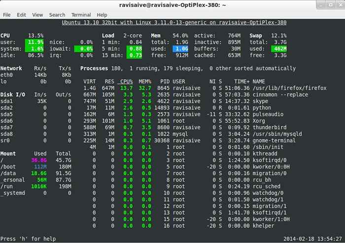 Miradas una herramienta avanzada de monitoreo del sistema en tiempo real para Linux