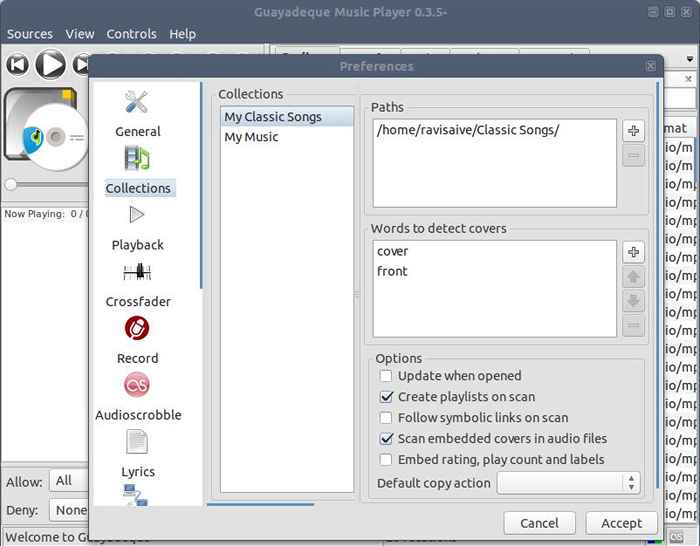 Lecteur de musique guayadeque 0.3.5 Sortie - Installer sur Rhel / Centos / Fedora et Ubuntu / Linux Mint