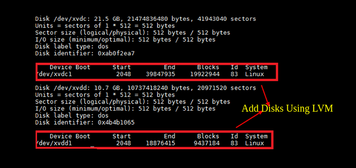Cara menambahkan disk baru menggunakan LVM ke sistem Linux yang ada
