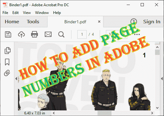 Cómo agregar números de página en Adobe Acrobat