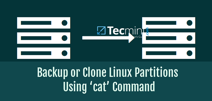 Cara sandaran atau klon partisi linux menggunakan arahan 'kucing'