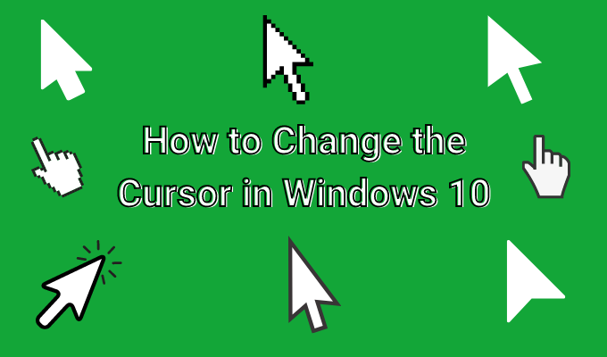 Como mudar o cursor no Windows 10