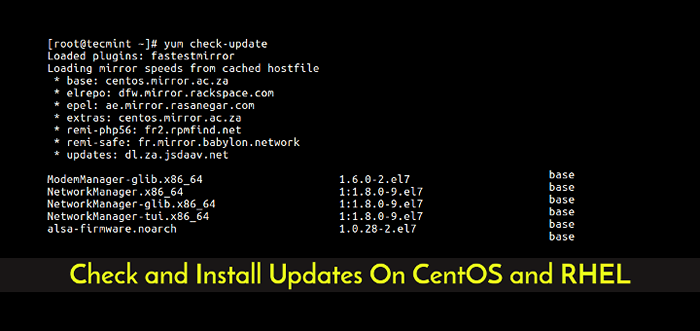 So überprüfen und installieren Sie Updates zu CentOS und RHEL