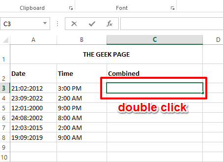 Cara menggabungkan tanggal dan waktu di Microsoft Excel
