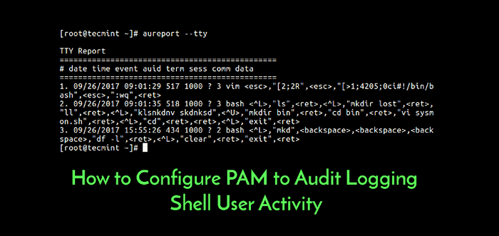 So konfigurieren Sie PAM in die Prüfung von Protokollierungs -Shell -Benutzeraktivität
