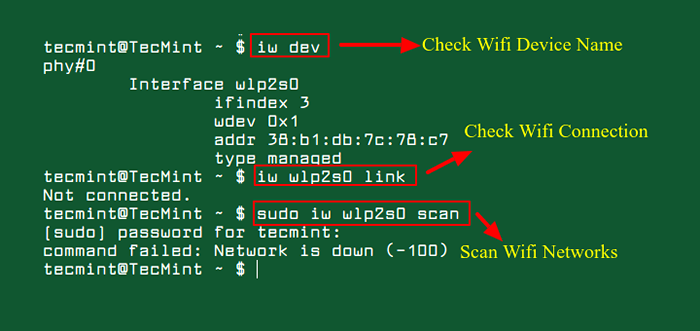 Como conectar o Wi-Fi do terminal Linux usando o comando nmcli