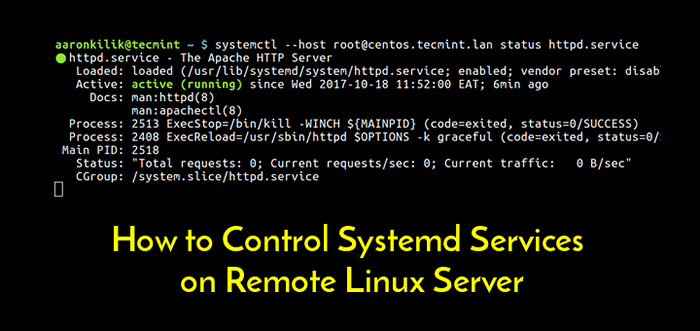 Cómo controlar los servicios de Systemd en el servidor remoto de Linux
