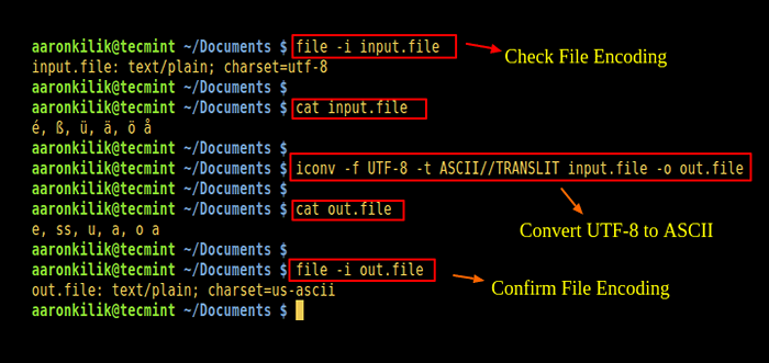 Cómo convertir archivos a la codificación UTF-8 en Linux