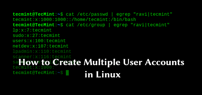 Comment créer plusieurs comptes d'utilisateurs dans Linux