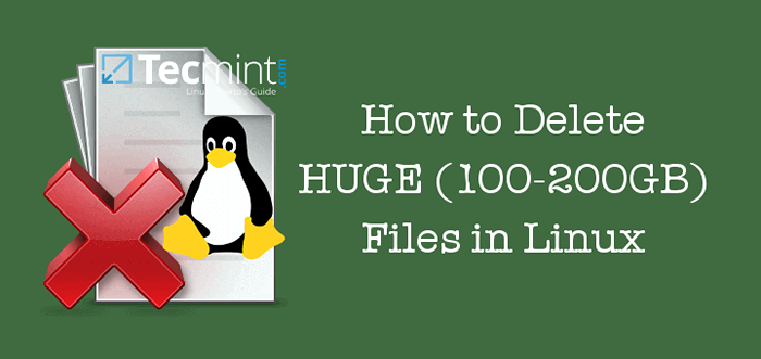 Cara menghapus file besar (100-200GB) di Linux
