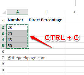 Como converter diretamente um número em porcentagem no Excel
