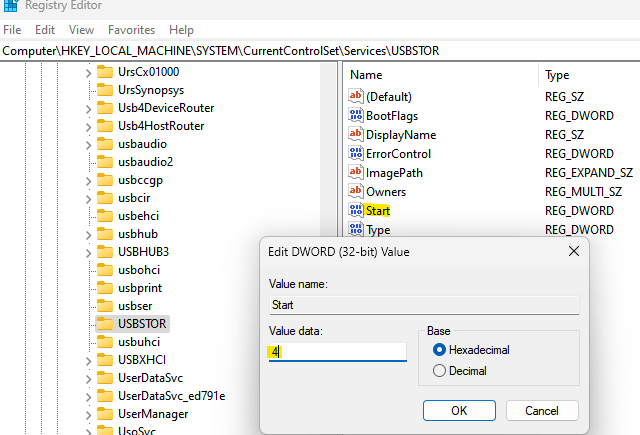 Cara melumpuhkan port USB di Windows 11