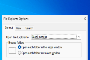 Cara mengaktifkan atau menonaktifkan opsi folder di Windows 11, 10