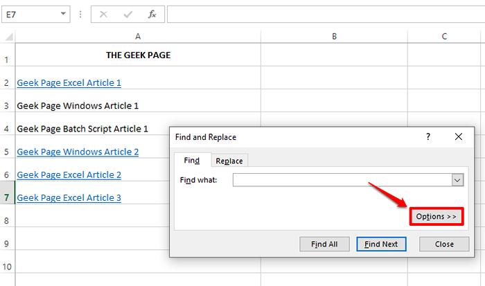 So finden und entfernen Sie Hyperlinks in Microsoft Excel