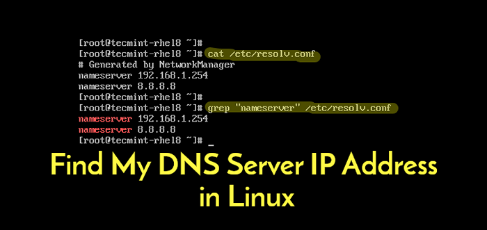 Cara menemukan alamat IP server DNS saya di Linux