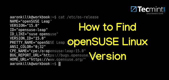 Comment trouver la version Linux OpenSuse