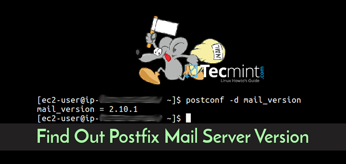 Cara mengetahui versi server pos postfix di linux
