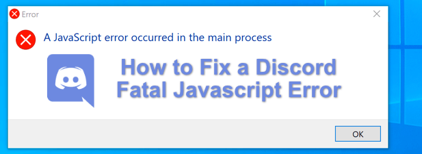 Como corrigir um erro de JavaScript Fatal Discord