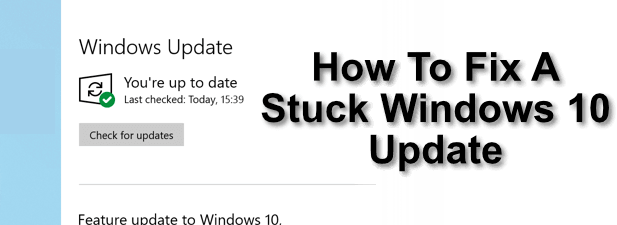 Como consertar uma atualização presa do Windows 10