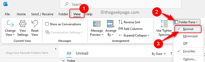 Cara Memperbaiki Isu Pane Folder Hilang di Outlook