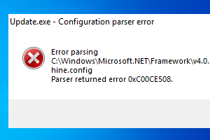 Wie repariert man .Netto -Parser -Fehler 0xC00CE556 zurückgegeben