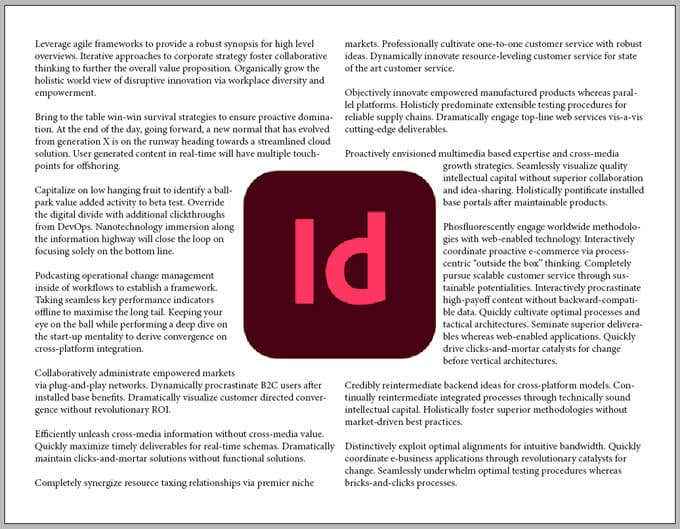 Cara mengalir di sekitar gambar di InDesign