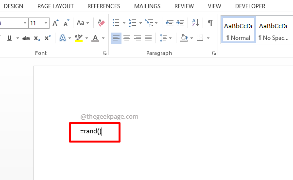 Como gerar texto aleatório no Microsoft Word