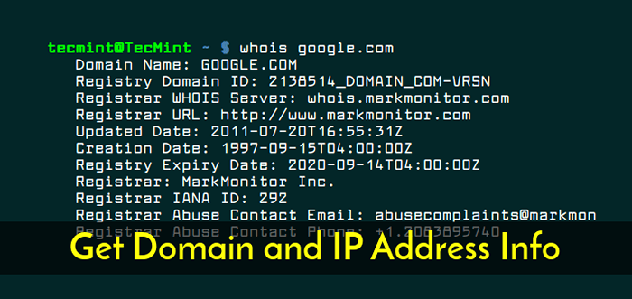 Como obter informações sobre o domínio e o endereço IP usando o comando whois