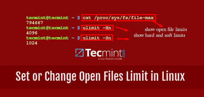Cómo aumentar el número de archivos abiertos límite en Linux
