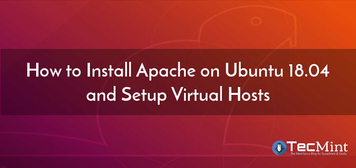 Cara menginstal server web apache di ubuntu 18.04