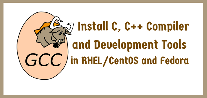 Cara Memasang GNU GCC (C dan C ++ Compiler) dan Alat Pembangunan di RHEL/CentOS dan Fedora