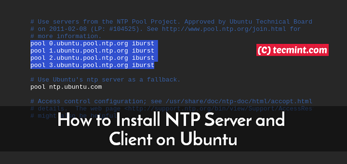Comment installer le serveur NTP et le client sur Ubuntu