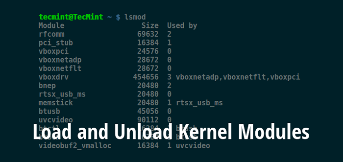 Como carregar e descarregar módulos de kernel no Linux