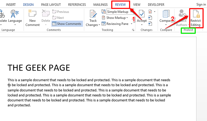 Como bloquear um documento do Microsoft Word da edição