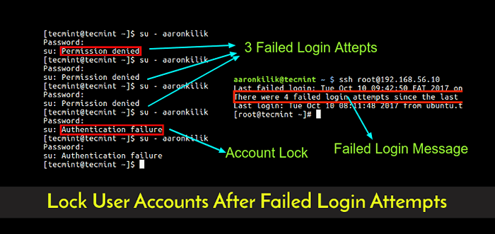 Como bloquear as contas de usuário após falhas as tentativas de login