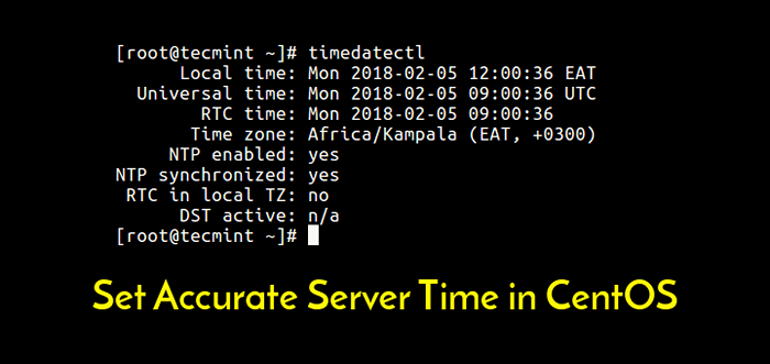 Cara mendapatkan waktu server yang akurat di CentOS